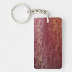 Chinese Brocade Roze Sleutelhanger