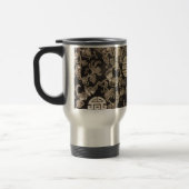 Chinese Brocade - zilver en zwart Reisbeker (Links)