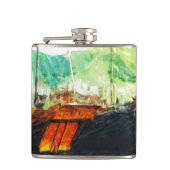 Chinese brok in Hong Kong Harbour Abstract Heupfles (Voorkant)