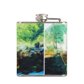 Chinese brok in Hong Kong Harbour Abstract Heupfles (Achterkant)