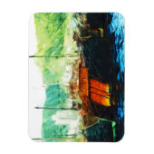 Chinese brok in Hong Kong Harbour Abstract Magneet (Verticaal)