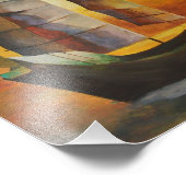 Chinese brok in Ochre en geel Foto Afdruk (Hoek)