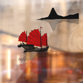 Chinese brokkenschip raamsticker (Vel 2)