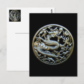 Chinese Bronze Dragon/Oriental Greetings & Gifts Briefkaart (Voorkant / Achterkant)
