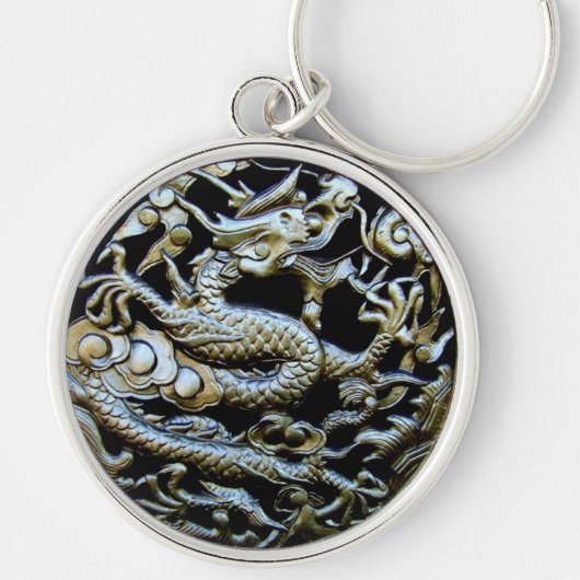 Chinese Bronze Dragon Sleutelhanger (Voorkant)