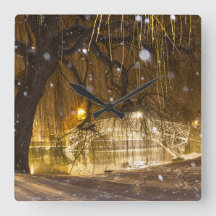 Chinese brug in de sneeuw.