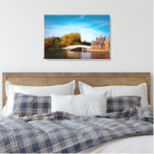Chinese brug in Godmanchester Canvas Afdruk (Insitu (Slaapkamer))