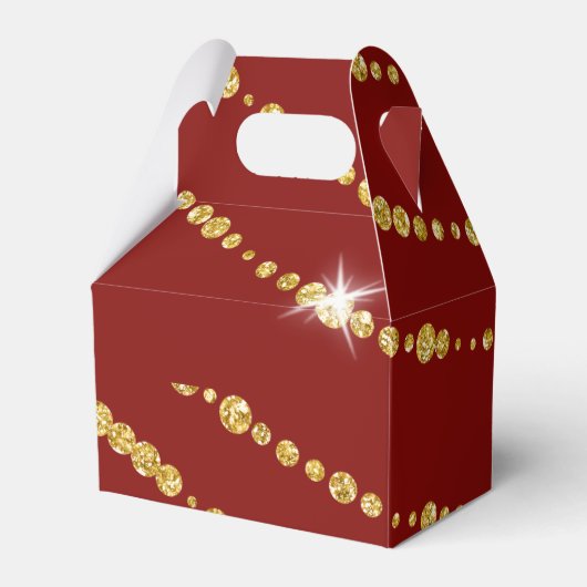 Chinese Bruiloft  中式婚礼礼盒喜欢gepersonaliseerde rood-g Bedankdoosjes (Achterkant)