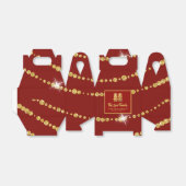 Chinese Bruiloft  中式婚礼礼盒喜欢gepersonaliseerde rood-g Bedankdoosjes (Uitgevouwen)