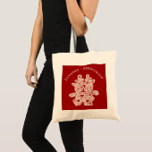 Chinese bruiloft tegen dubbel geluk tote bag (Voorkant (product))