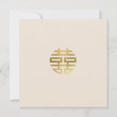 Chinese bruiloft thee ceremonie Save the Date Kaar Kaart (Achterkant)