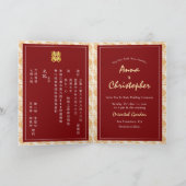Chinese bruiloft tweetalige peranakan gevouwen (Binnen)