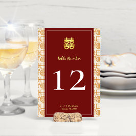 Chinese bruiloft veelbelovende peranakan banket kaart