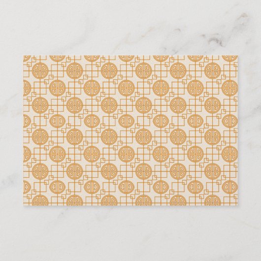 Chinese bruiloft veelbelovende peranakan QR-code Informatiekaartje (Achterkant)