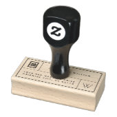 Chinese bruiloft voor monogram en dubbel geluk rubberstempel (Stempel)