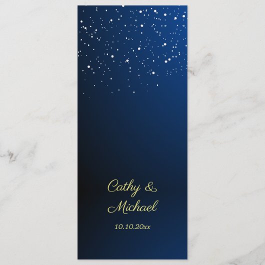 Chinese bruine sneeuwvlokken sterrennacht menu (Achterkant)