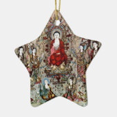 CHINESE BUDDHA PAINTING KERAMISCH ORNAMENT (Links)
