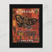 Chinese Butterflies Reis Briefkaart (Voorkant)