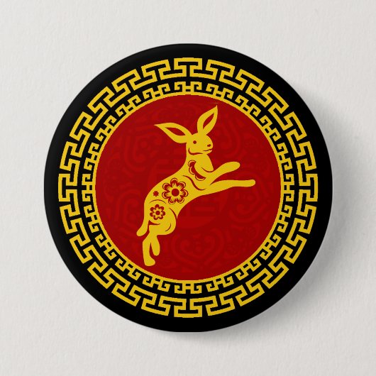 Chinese Button voor konijnensieraden in het nieuwj (Voorkant)
