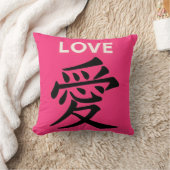 Chinese calligraphy Throw Cushion Kussen (Deken)