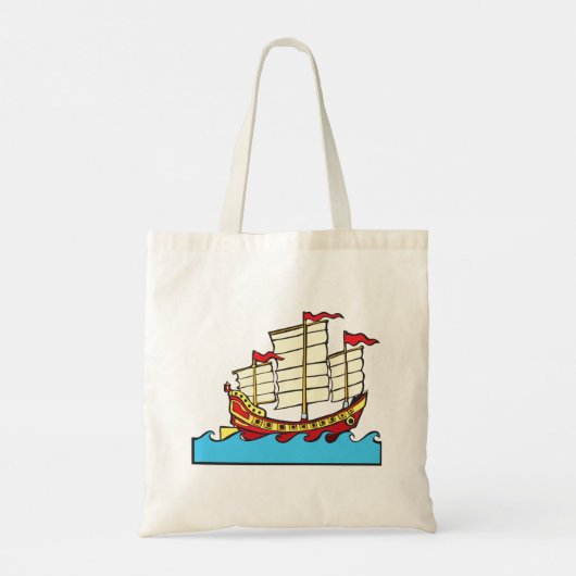 Chinese Canvas tas voor zeilschepen (Achterkant)