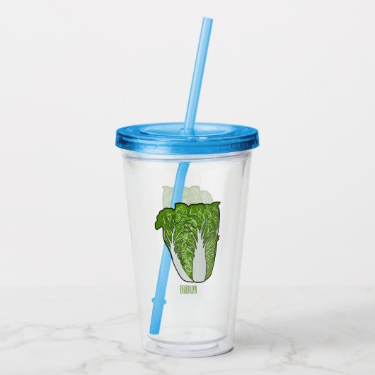 Chinese cartoon acryl drinkbeker (Achterkant)