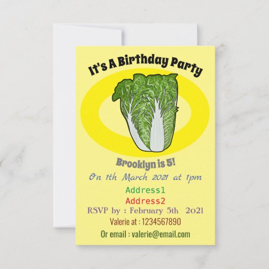 Chinese cartoon kaart (Voorkant)