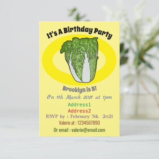 Chinese cartoon kaart (Staand voorkant)