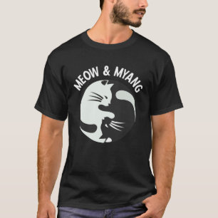 Chinese Cats Meow en Myang Yin Yang Kat T-shirt