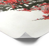 Chinese Cherry Blossom Painting (digitale afdruk) Poster (Hoek)