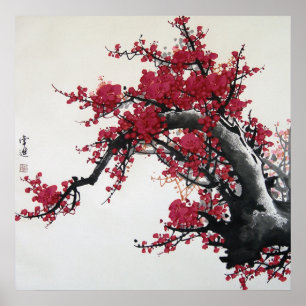 Chinese Cherry Blossom Poster