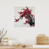 Chinese Cherry Blossom Poster (Keuken)