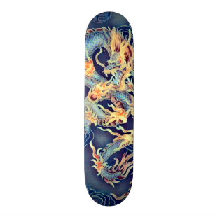 Chinese Chrome Dragon Element Custom Pro Board Skateboard