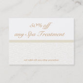 Chinese Cloud Spa Coupon-kaarten Kortingskaartje (Achterkant)