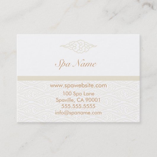 Chinese Cloud Spa Coupon-kaarten Kortingskaartje (Voorkant)