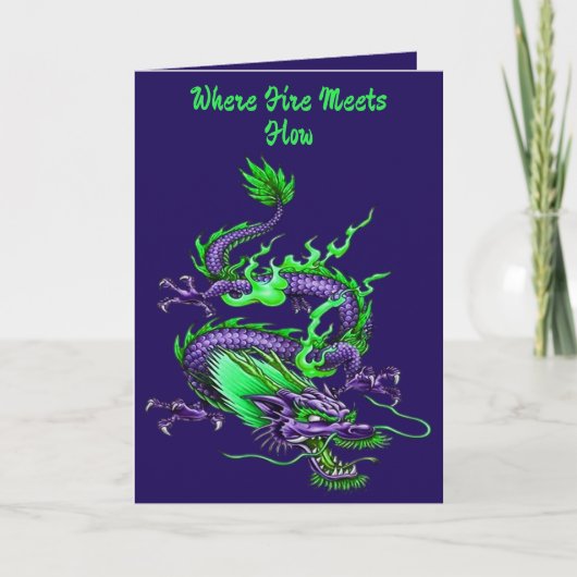 Chinese Coiling Dragon Mythical Time Controlling   Kaart (Voorkant)