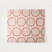 Chinese Coin Pattern Tapestry Wandkleed (Voorkant (horizontaal))