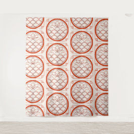 Chinese Coin Pattern Tapestry Wandkleed