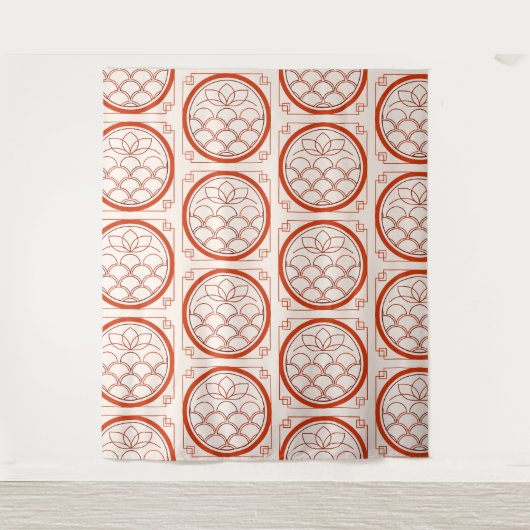 Chinese Coin Pattern Tapestry Wandkleed (Voorkant)