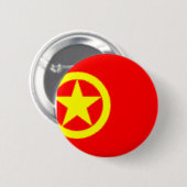 CHINESE COMMUNIST FLAG RONDE BUTTON 5,7 CM (Voorkant /achterkant)