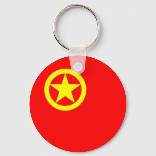 CHINESE COMMUNIST FLAG SLEUTELHANGER (Voorkant)