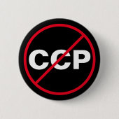 Chinese Communist Party CCP Ronde Button 5,7 Cm (Voorkant)