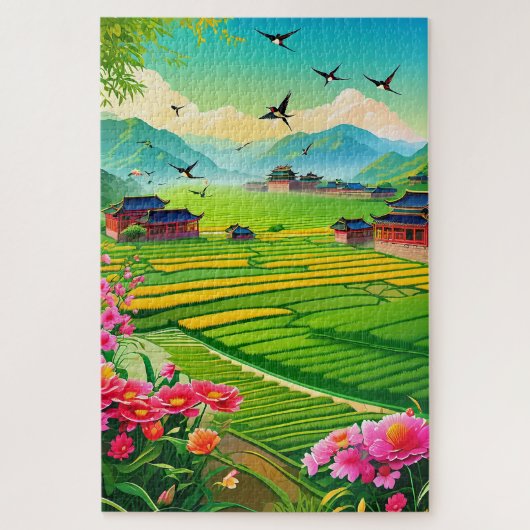 Chinese countryside legpuzzel (Verticaal)