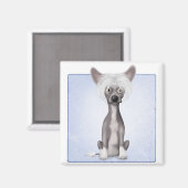 Chinese Crested 2 Magneet (Voorkant / Achterkant)