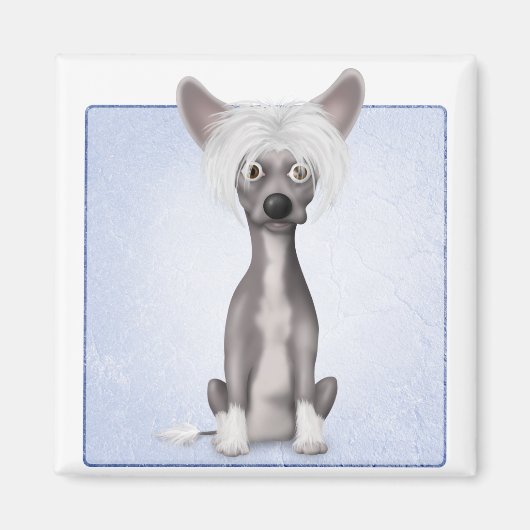 Chinese Crested 2 Magneet (Voorkant)