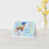 Chinese Crested Afstuderen Kaart (Gele Bloem)