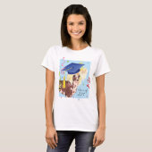 Chinese Crested Afstuderen T-shirt (Voorkant volledig)