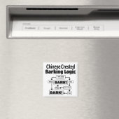 Chinese Crested Barking Logic Magneet (Insitu (Vaatwasser))
