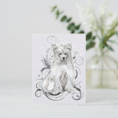 Chinese Crested Blue NB Kaart (Staand voorkant)