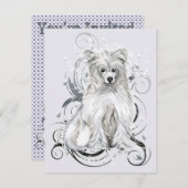 Chinese Crested Blue NB Kaart (Voorkant / Achterkant)